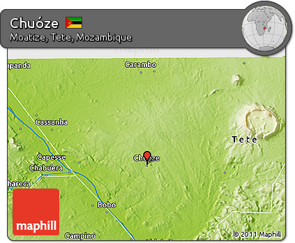 Physical 3D Map of Chuóze