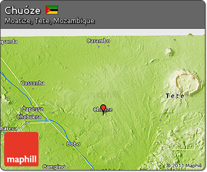 Physical 3D Map of Chuóze