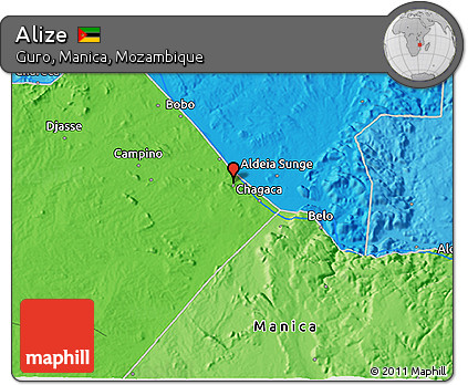Political 3D Map of Alize