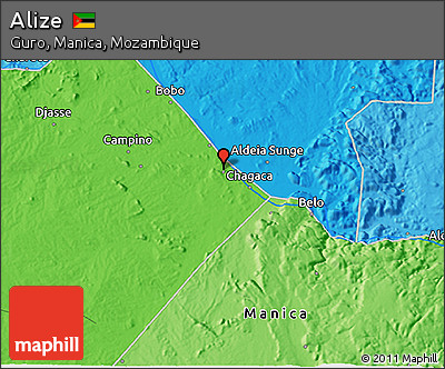 Political 3D Map of Alize