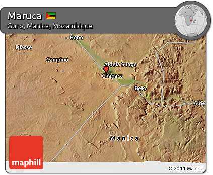 Satellite 3D Map of Maruca