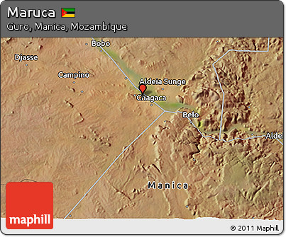 Satellite 3D Map of Maruca