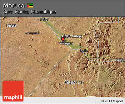 Satellite 3D Map of Maruca