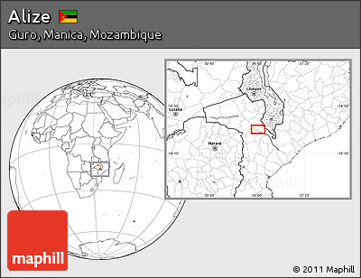 Blank Location Map of Alize