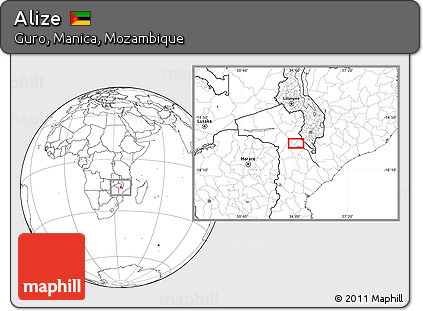 Blank Location Map of Alize