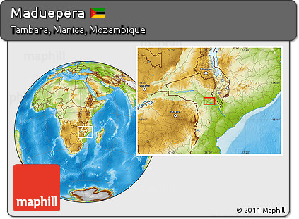 Physical Location Map of Maduepera