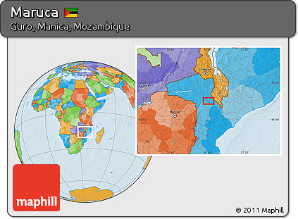 Political Location Map of Maruca