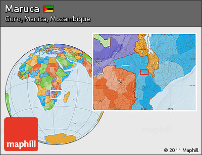 Political Location Map of Maruca