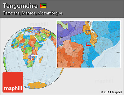 Political Location Map of Tangumdira