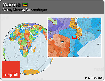 Political Location Map of Maruca