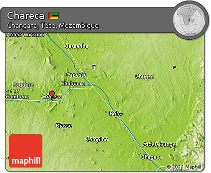 Physical Map of Chareca