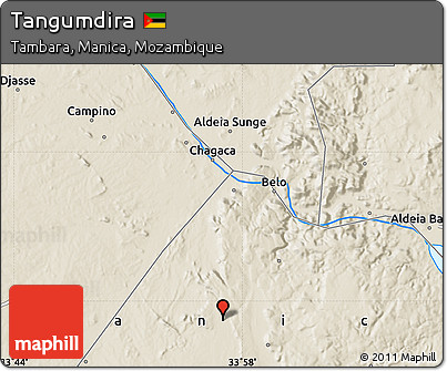 Shaded Relief Map of Tangumdira