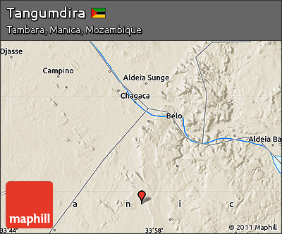 Shaded Relief Map of Tangumdira