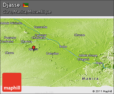 Physical Panoramic Map of Djasse