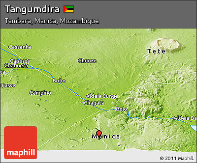 Physical Panoramic Map of Tangumdira