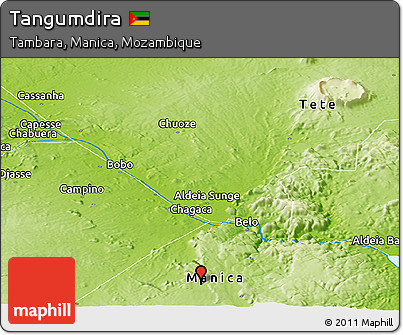 Physical Panoramic Map of Tangumdira