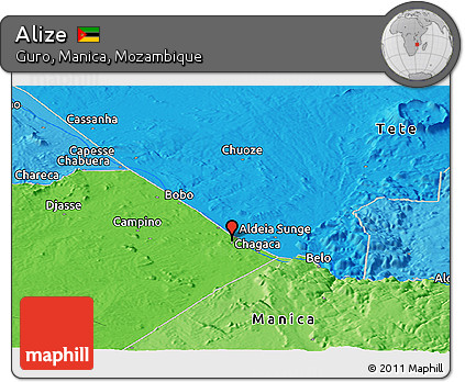 Political Panoramic Map of Alize