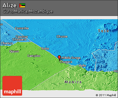 Political Panoramic Map of Alize