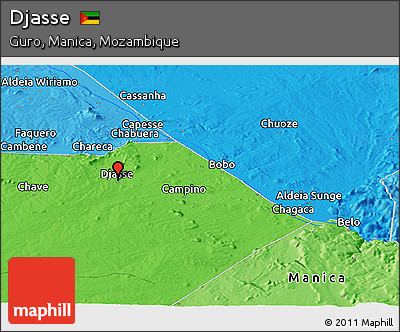 Political Panoramic Map of Djasse