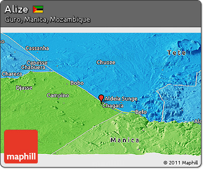 Political Panoramic Map of Alize
