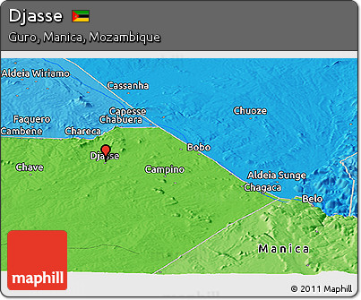 Political Panoramic Map of Djasse
