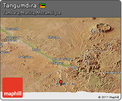 Satellite Panoramic Map of Tangumdira