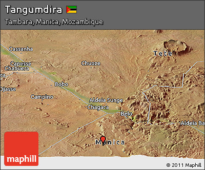 Satellite Panoramic Map of Tangumdira