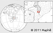 Blank Location Map of Savala