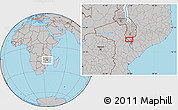 Gray Location Map of Savala
