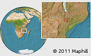 Satellite Location Map of Savala