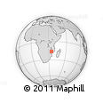Outline Map of Savala, rectangular outline