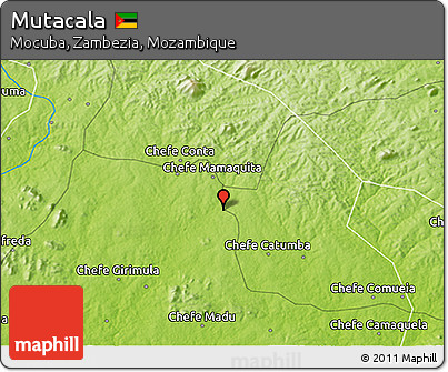 Physical 3D Map of Mutacala