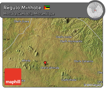 Satellite Map of Régulo Minhote