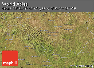 Satellite Map of the Area around 16° 29' 14" S, 37° 28' 30" E