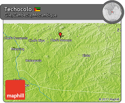 Physical 3D Map of Techocolo