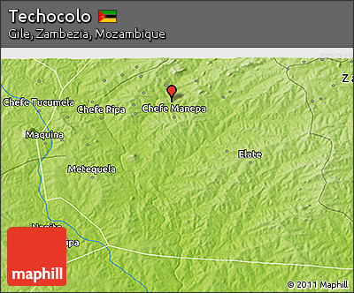 Physical 3D Map of Techocolo