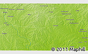 Physical 3D Map of the area around 16° 29' 14" S, 38° 19' 30" E
