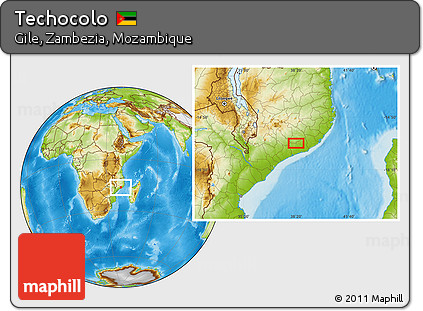 Physical Location Map of Techocolo