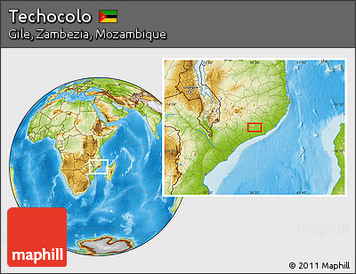 Physical Location Map of Techocolo