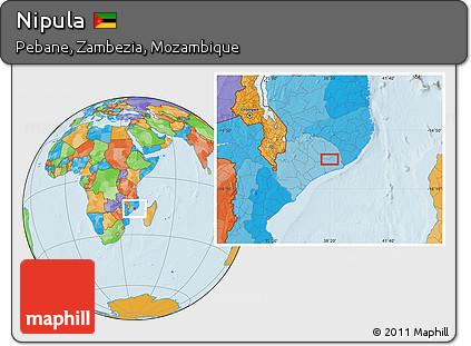 Political Location Map of Nipula