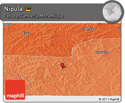 Political Panoramic Map of Nipula