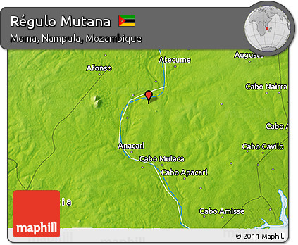 Physical 3D Map of Régulo Mutana