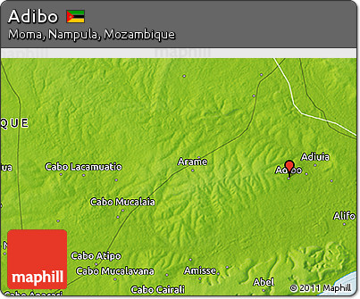 Physical 3D Map of Adibo