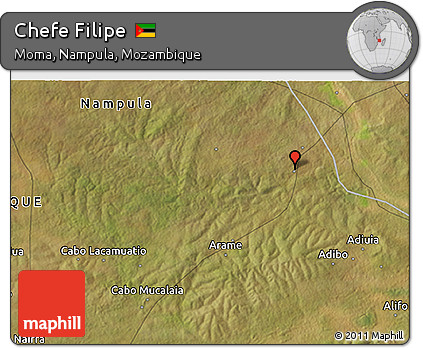 Satellite 3D Map of Chefe Filipe