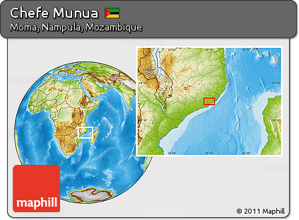 Physical Location Map of Chefe Munua