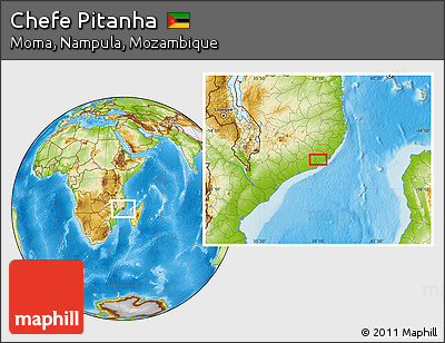 Physical Location Map of Chefe Pitanha