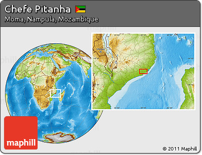 Physical Location Map of Chefe Pitanha