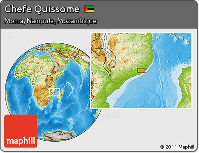 Physical Location Map of Chefe Quissome