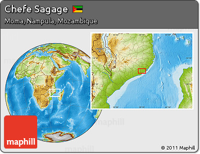 Physical Location Map of Chefe Sagage