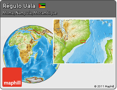 Physical Location Map of Régulo Uala